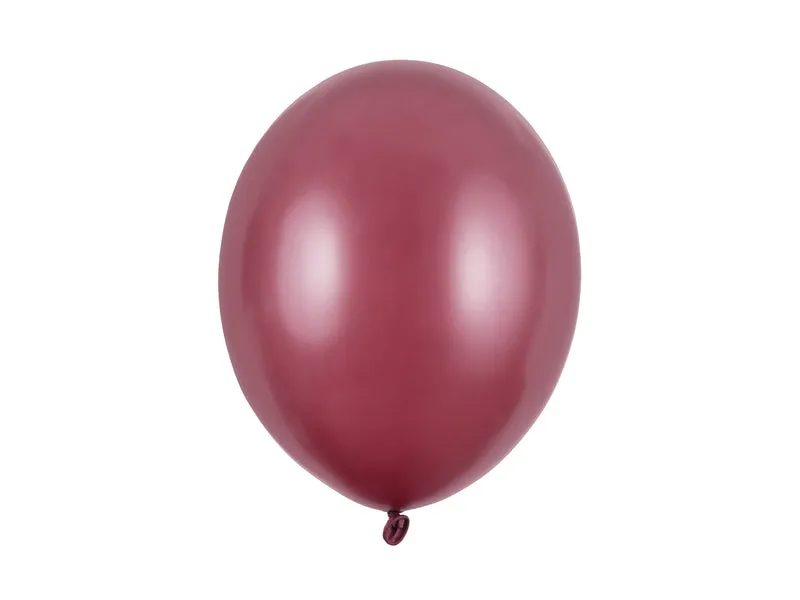 100 Stk. Luftballon Ø30cm "Uni Metallic" | Kastanienbraun