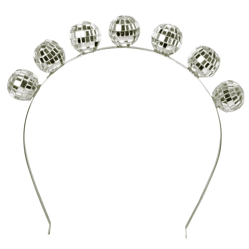 Haarreif mit Discokugeln | Silber