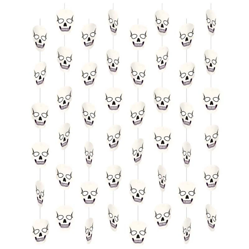 Hängedeko Skulls Papier Länge 130 cm Halloween