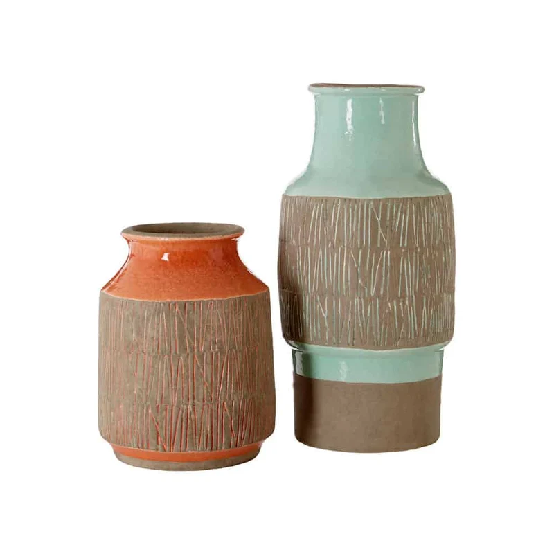 Vase SULU orange Ø15x19 cm