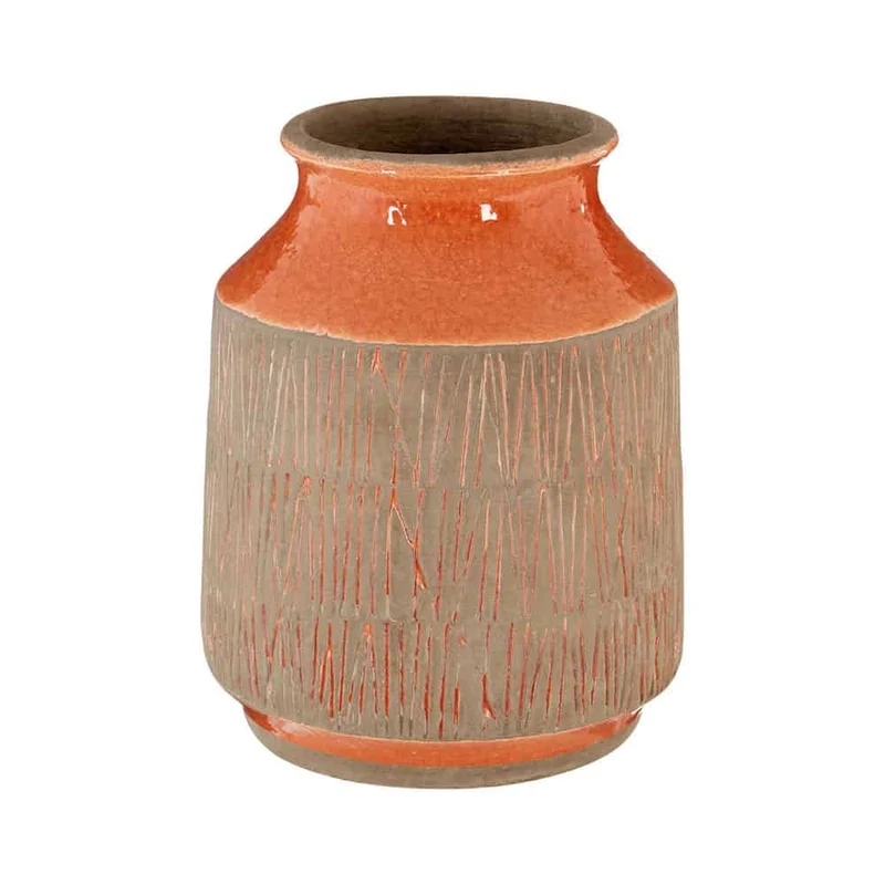 Vase SULU orange Ø15x19 cm