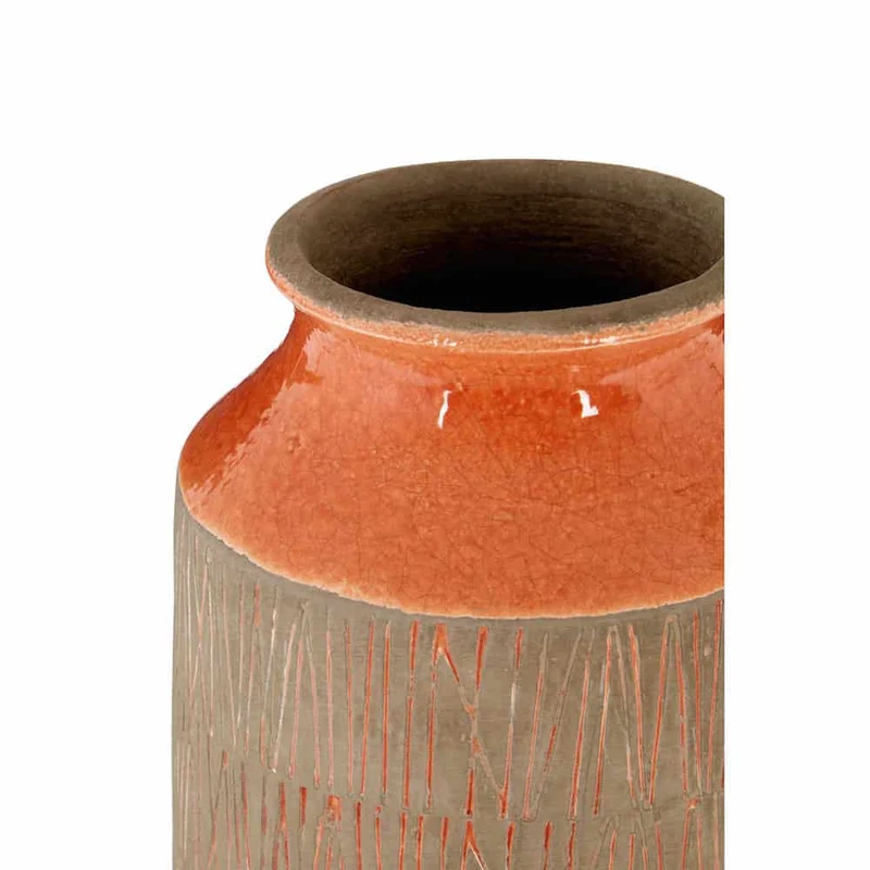Vase SULU orange Ø15x19 cm
