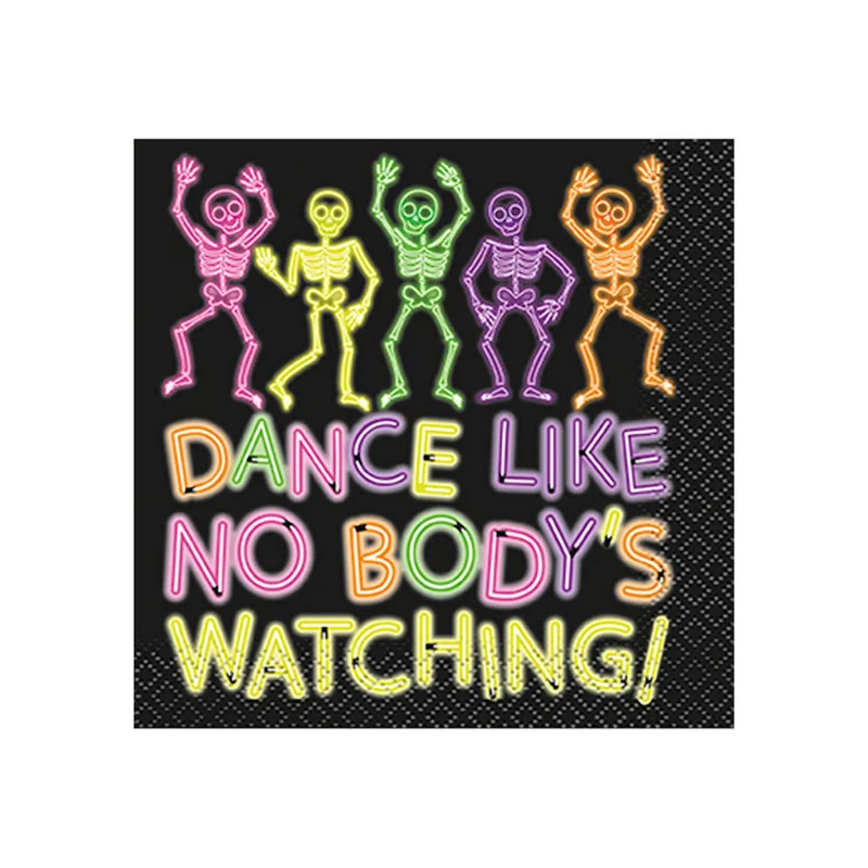 Servietten Neon Dance 16Stk./25cm