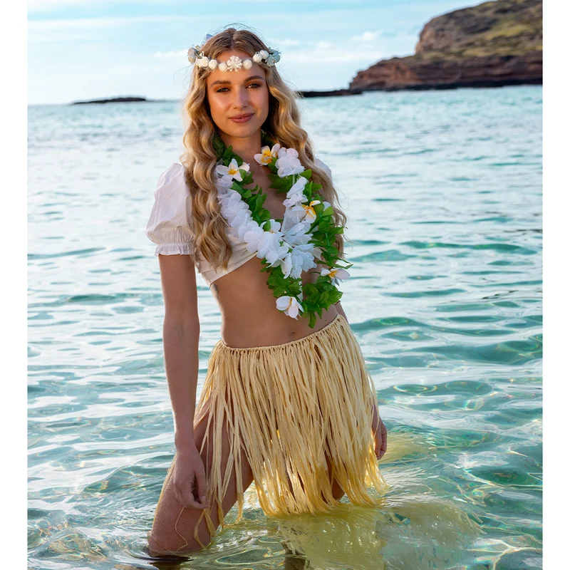 Hawaii Blätter Blumenkette "Lulani" | Lotusblume