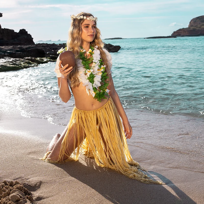 Hawaii Blätter Blumenkette "Lulani" | Lotusblume