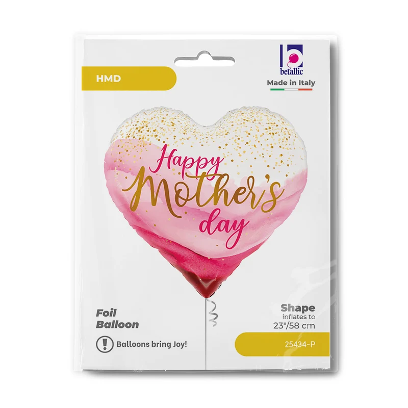 Shape Folienballon "Herz Mother's Day" Pink | 58 cm