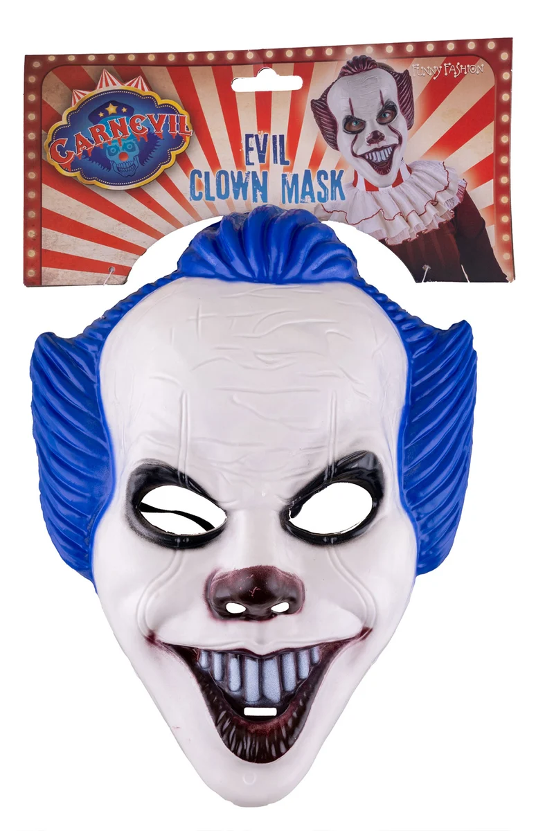 Halloween Maske Clown in zwei Varianten | Farblich sortiert