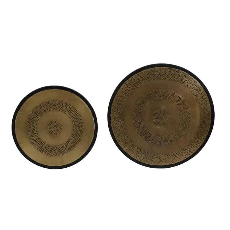 Beistelltisch KOME Antik Bronze 2er-Set