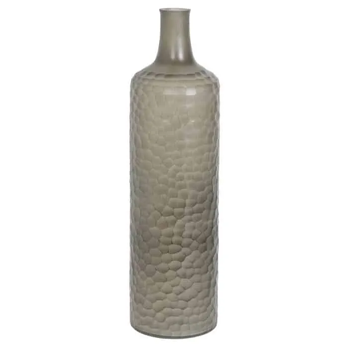 Vase NAGES Glas grau Ø14x52 cm