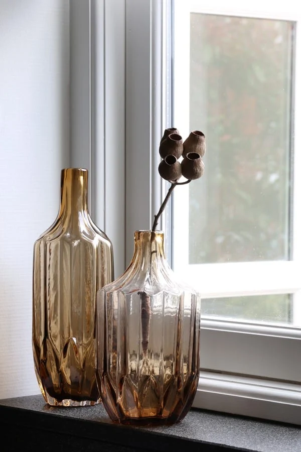 Vase OLEIROS ocker Ø11x30 cm