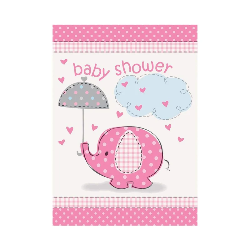 Elephant Pink Einladung | 8 Stück