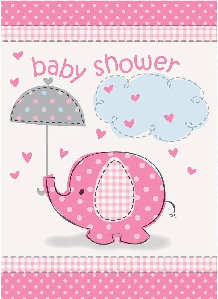Elephant Pink Einladung | 8 Stück