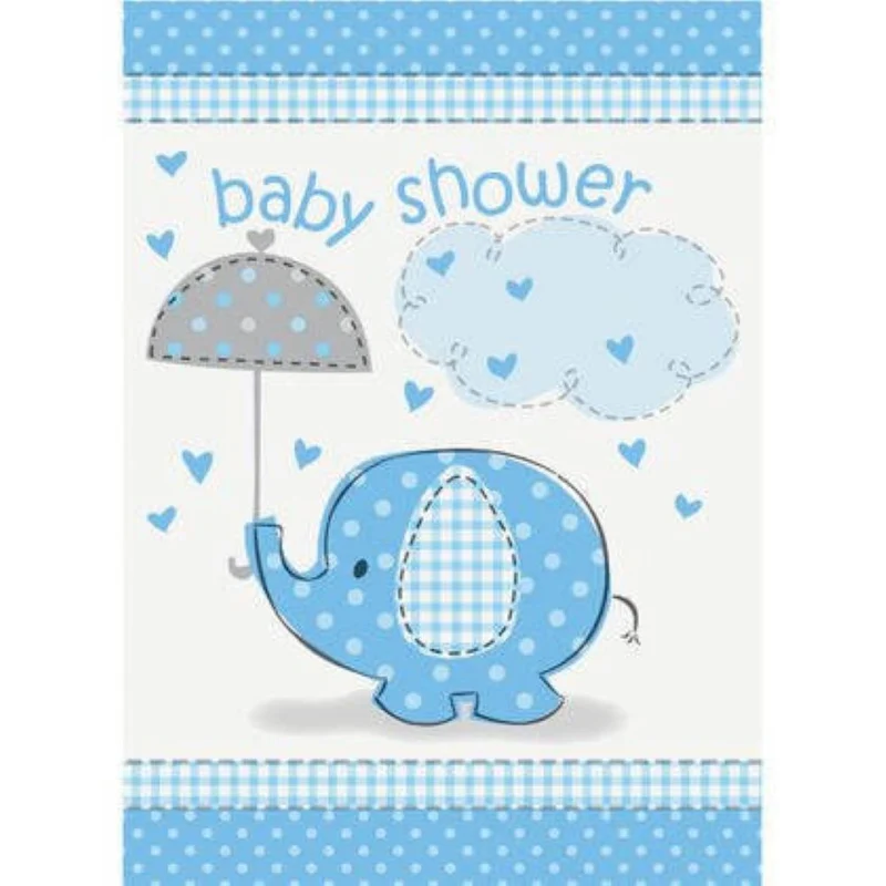 Elephant Blau Einladung | 8 Stück