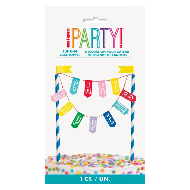 Tortendeko Banner Happy Birthday Cake Happens Rainbow