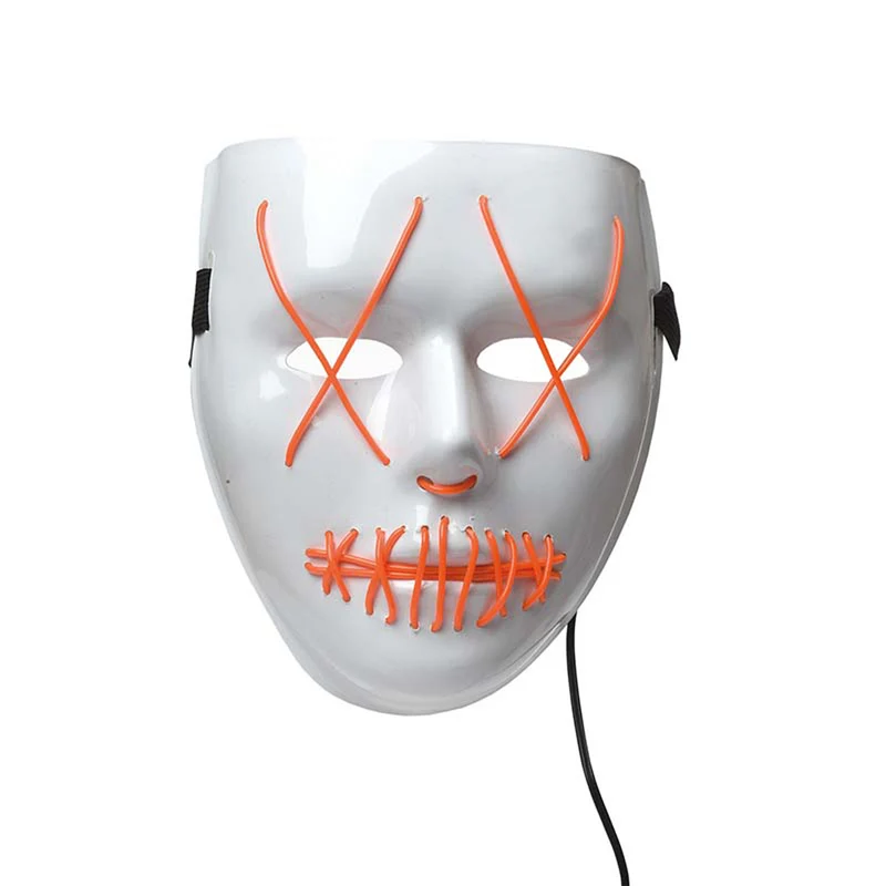 Maske LED ohne Rand orange
