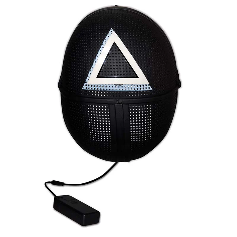 Maske LED Koreanisches Spiel Dreieck, div. Farben