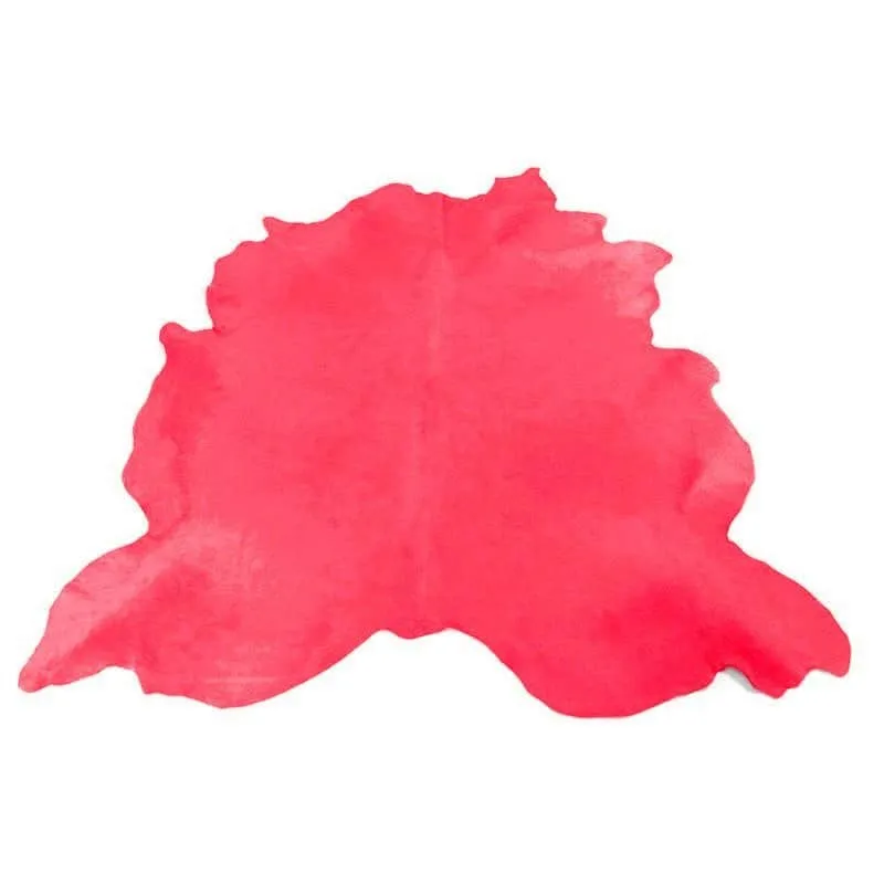 Kuhfell Teppich in Rosa-Magenta