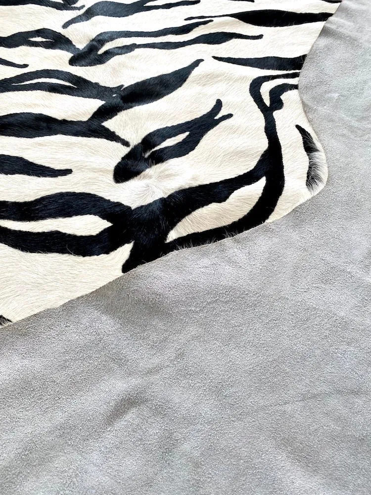 Kuhfell Teppich TIGER Naturel