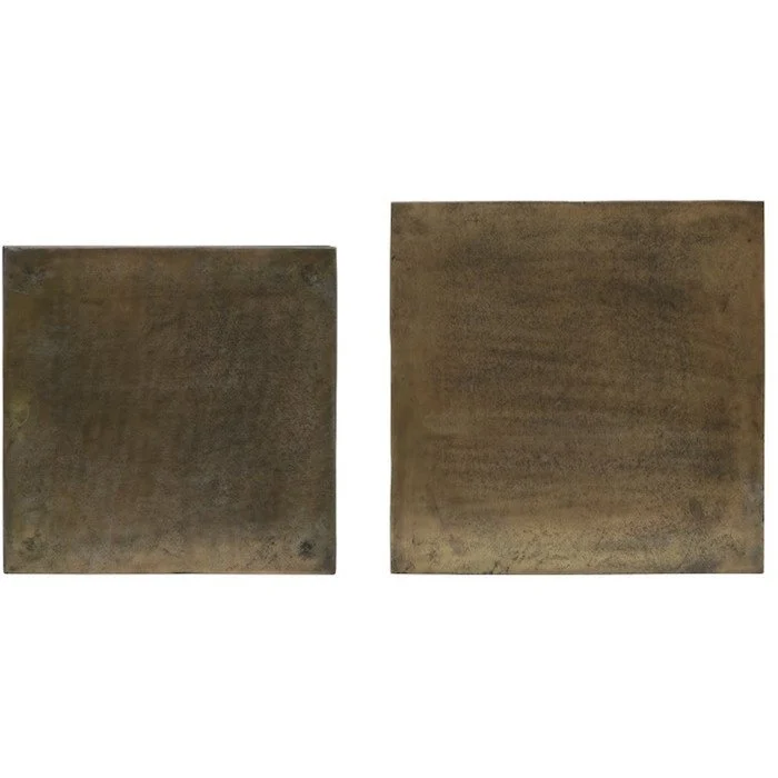 Beistelltisch BANOS antik Bronze 2er-Set