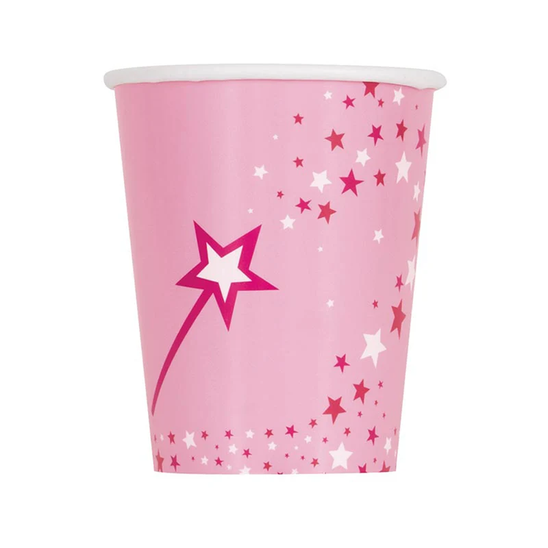 Prinzessin & Einhorn Pappbecher 266ml/8Stk.