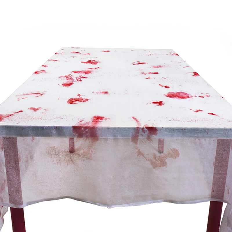 Tischdecke Polyester blutig 150x180cm