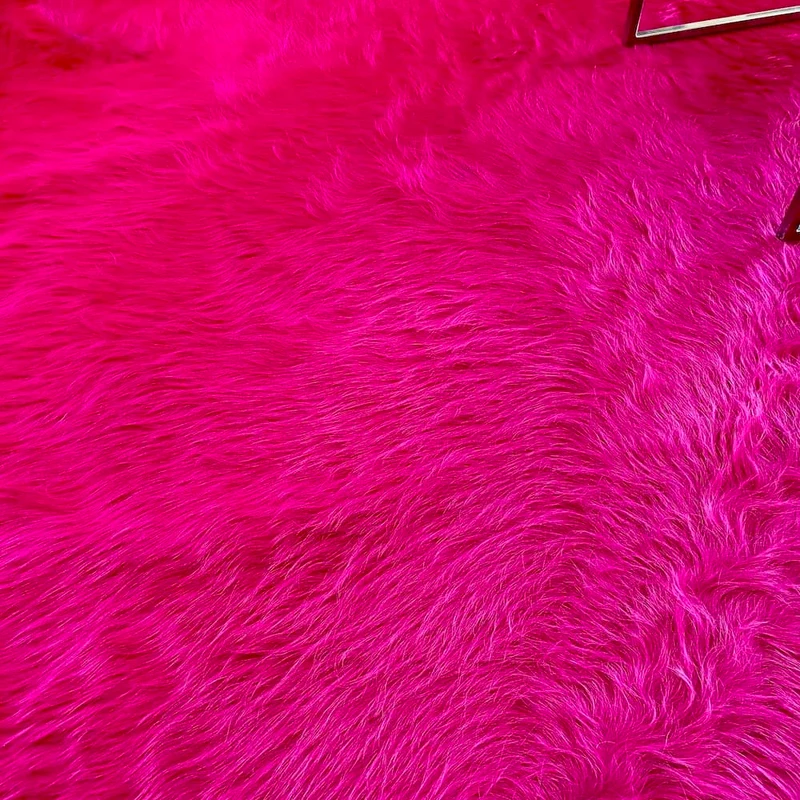 Kuhfell Teppich in Fuchsia-Pink