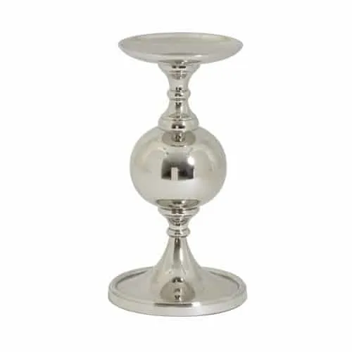 Kerzenständer LOVIK, silber Ø17x31cm
