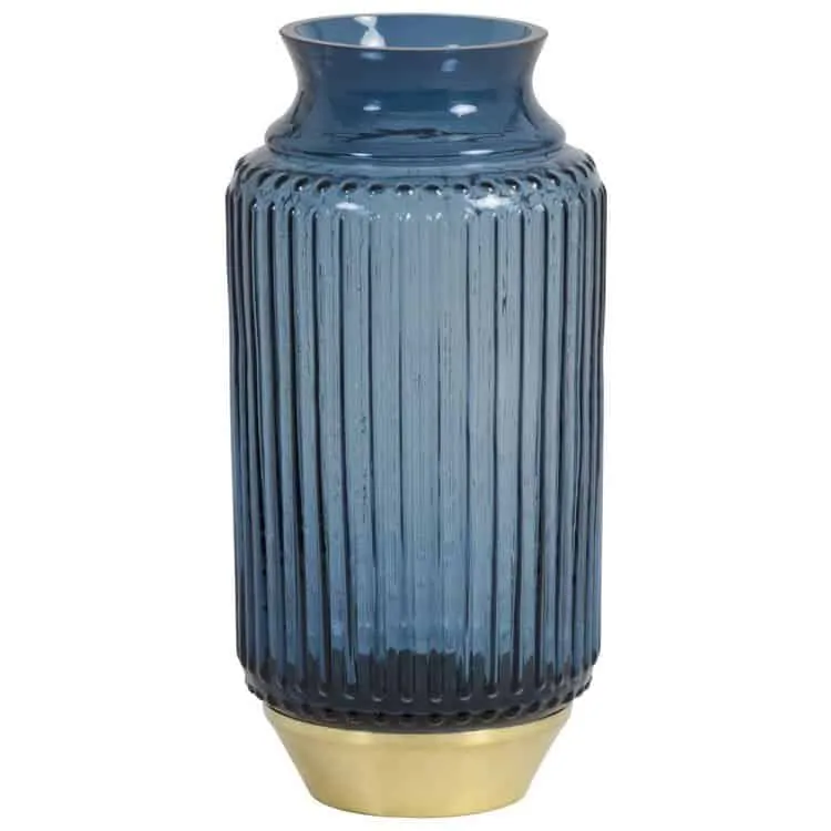 Vase JANEIRO Blau Ø13,5x27cm