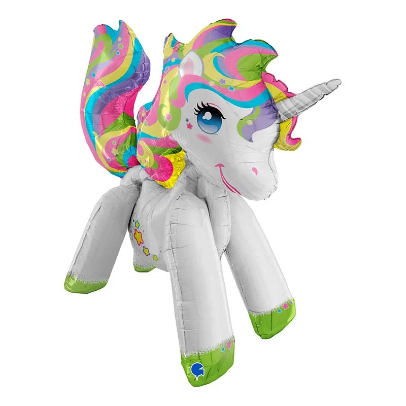 42"/107cm 3D Folienballon Ballon Einhorn