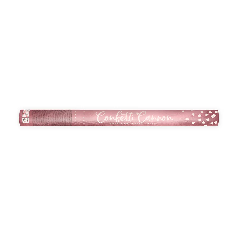 Konfettishooter Herzen Rosegold 60cm