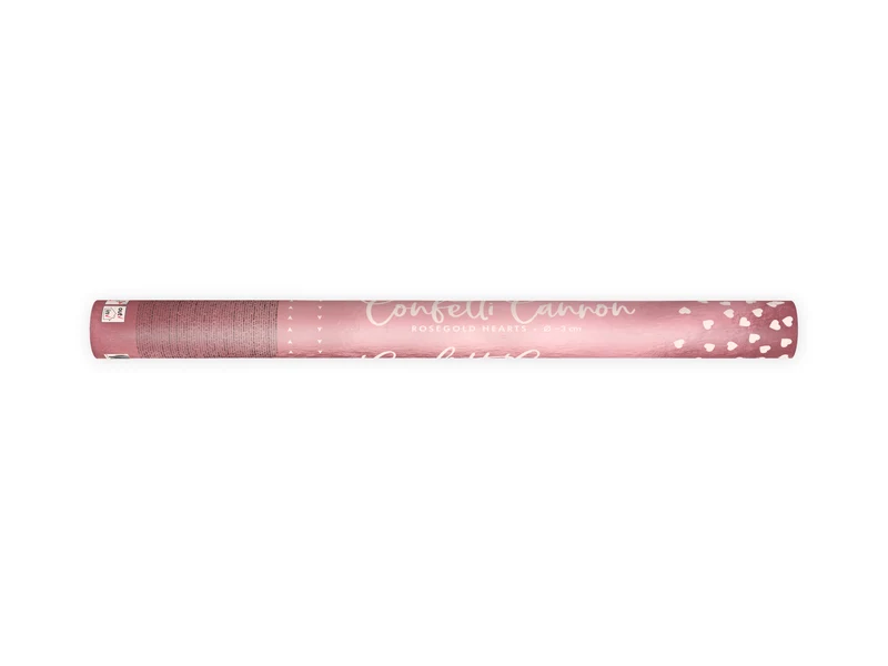 Konfettishooter Herzen Rosegold 60cm