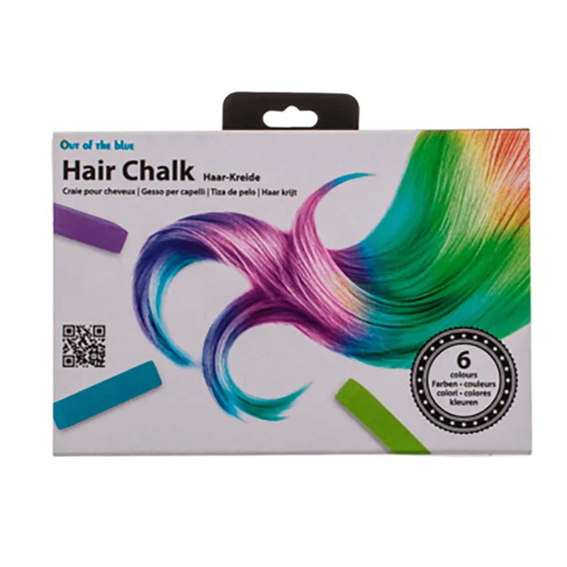 Kreide für Haare mit 6 Farben