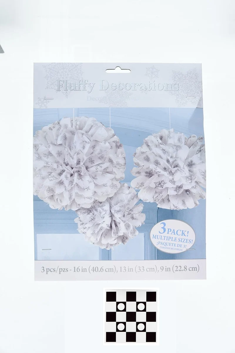 Wabenball Fluffy Schneeflocken 3Stk.