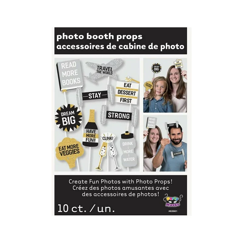 Foto-Props New Year | 10 Stück