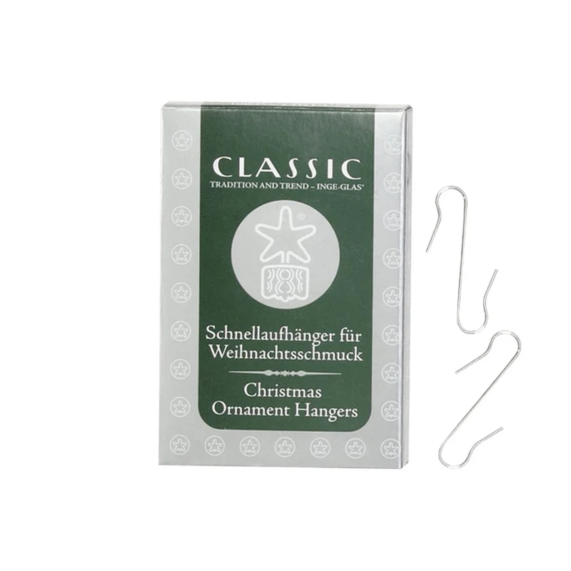 Baumschmuck Haken | 100 Stück | Silber | Aufhänger| Dekohaken Metall