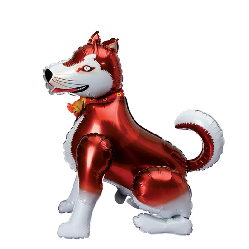 4D Folienballon "Husky braun" | 130cm