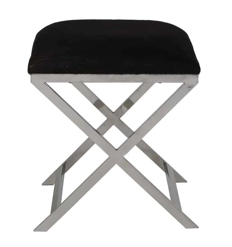 Hocker GRENA Kuhfell braun