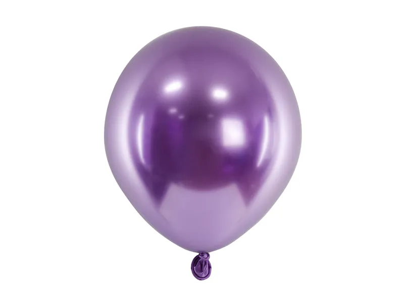 50 Stk. Luftballon Ø30cm "Uni Glossy" | Lila