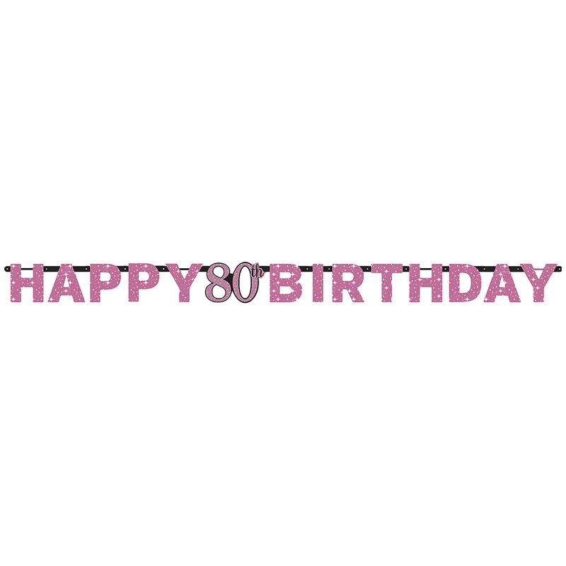 Buchstabengirlande HB #80 Pink ca.213cm