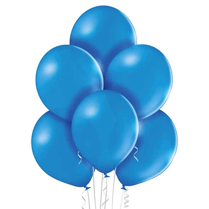 25 Stk. Luftballon Unifarben Ø 30cm | Mittelblau #012