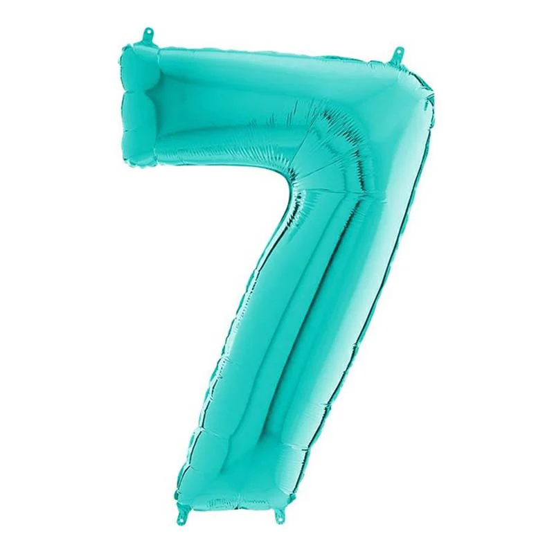 Riesenzahl Folienballon 26"/66cm | Tiffany #7