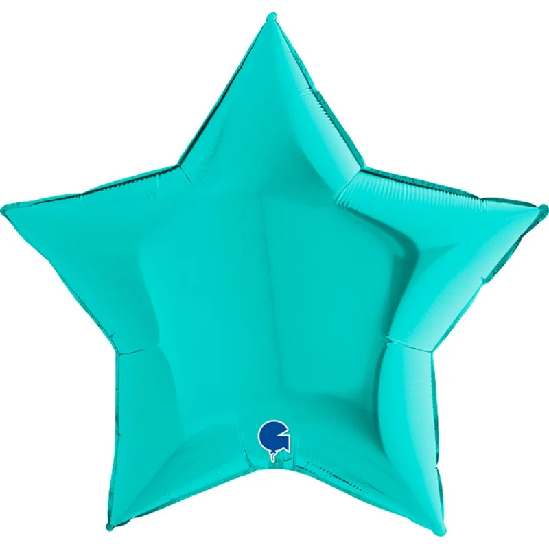 36"/Ø91cm Folienballon Uni Stern | Tiffany