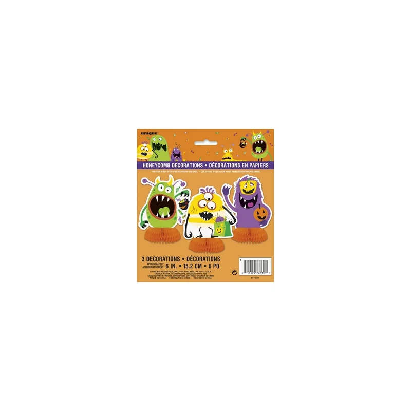 Tischaufsteller Silly Halloween Monsters 3Stk.