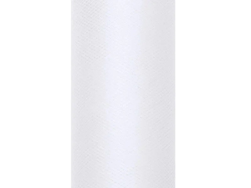 Dekostoff Tüll 0,15m x 9m Weiß