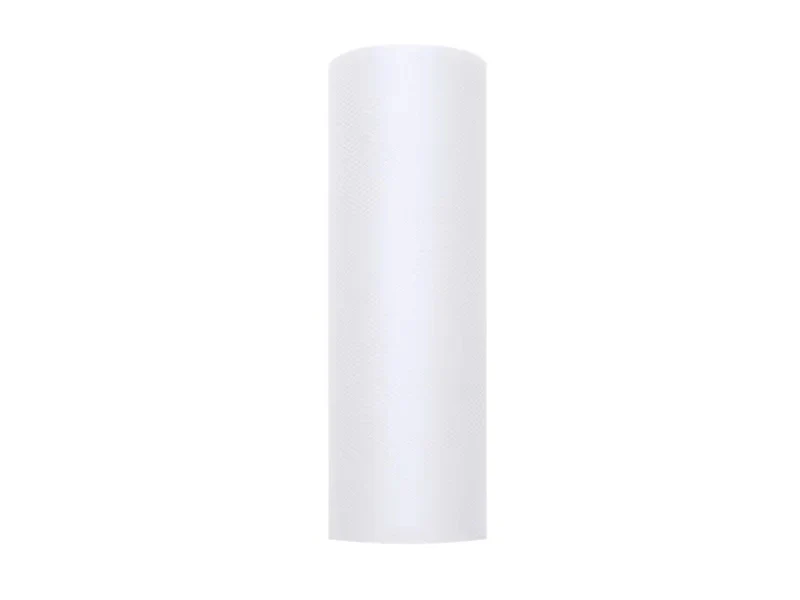 Dekostoff Tüll 0,15m x 9m Weiß