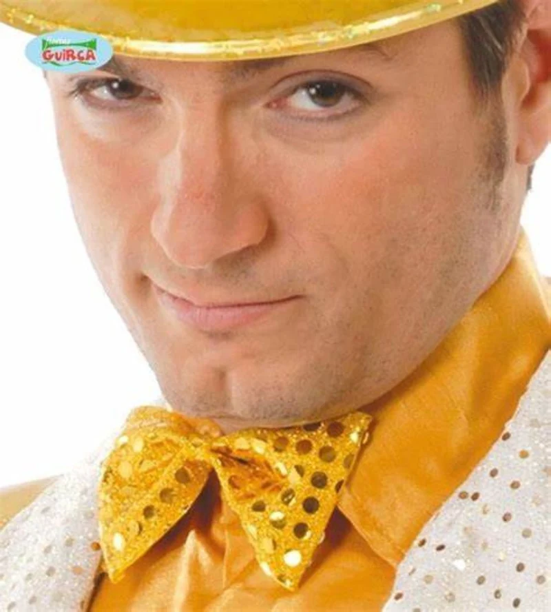 Fliege Glitter Gold ca. 11cm