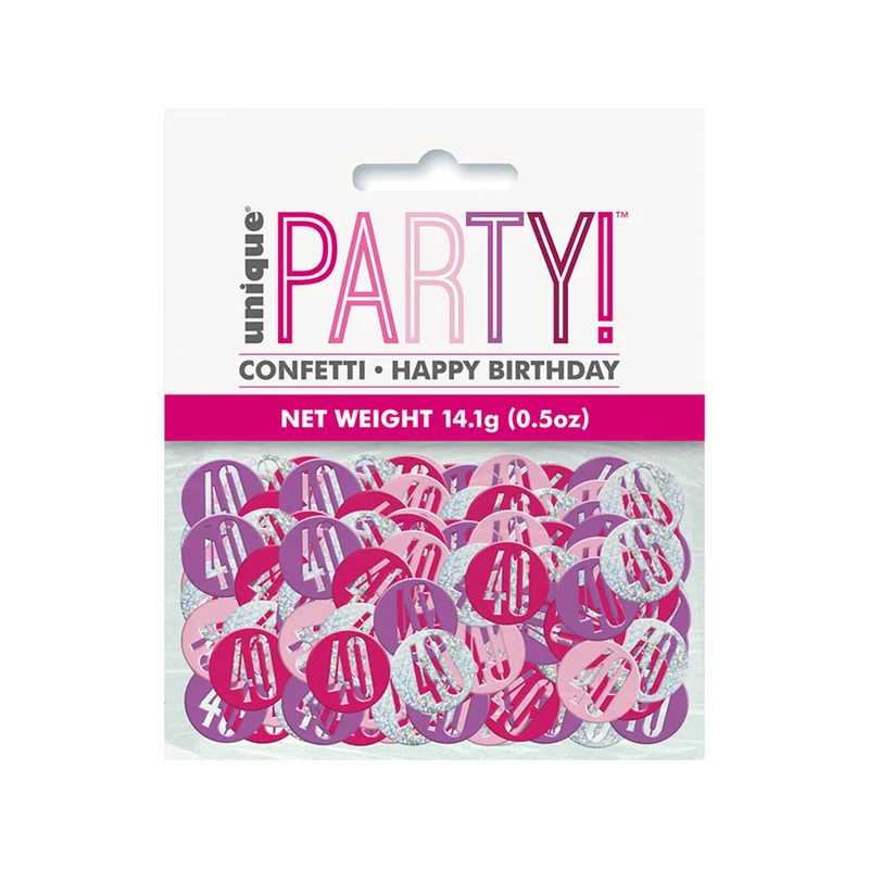 Konfetti Metall Glitz 14g #40 Pink
