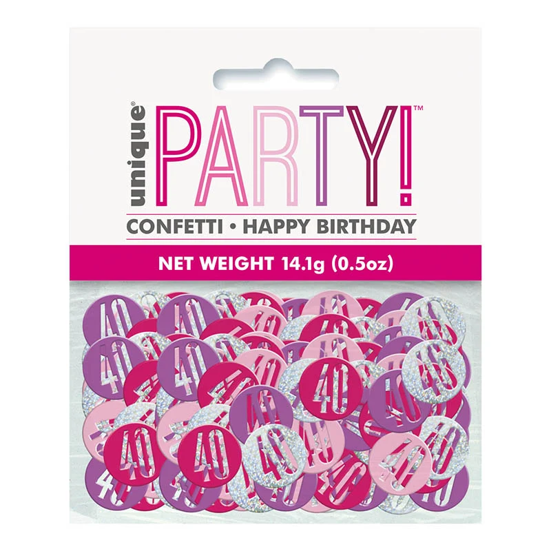 Konfetti Metall Glitz 14g #40 Pink