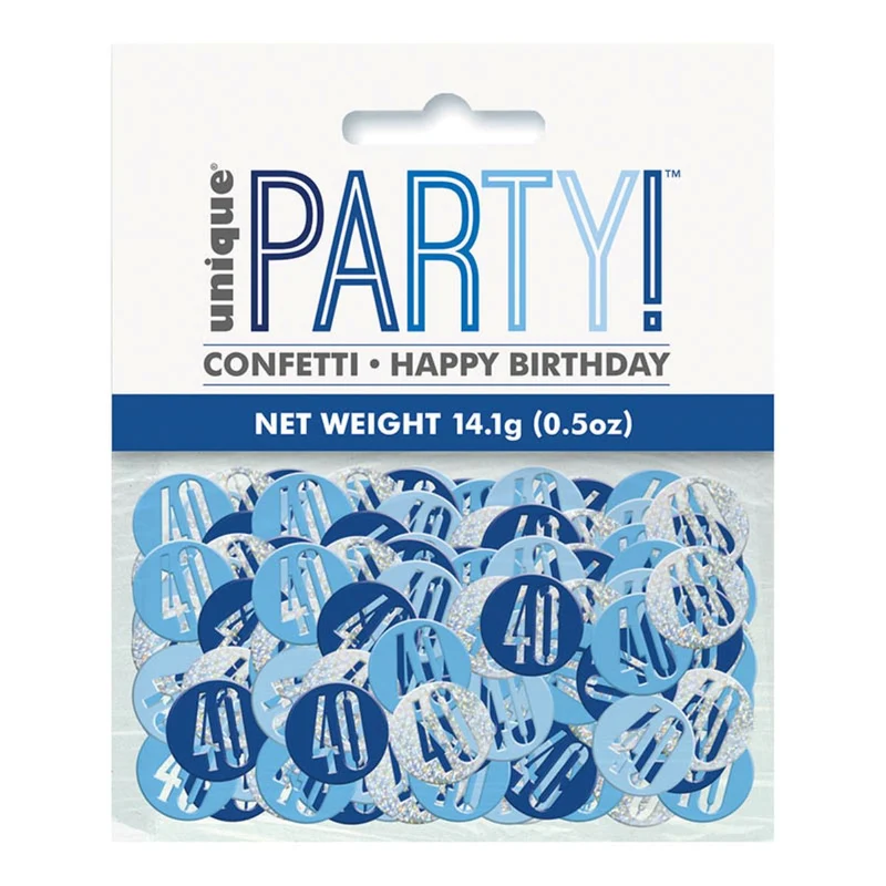 Konfetti Metall Glitz 14g #40 Blau