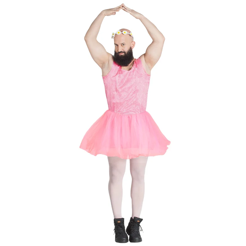 Ballett-Tänzerin Kostüm für Herren | Rosa